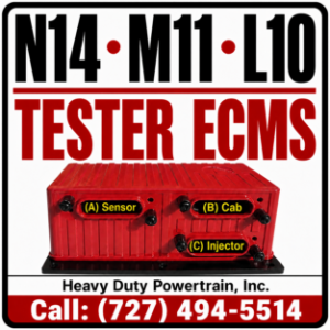 Tester ECM for N14 or M11 Cummins Celect or Celect Plus N14 ecm repair, n14 ecm repair near me, m11 ecm repair, n14 ecm repair near me, 3096662, 3408300, 3408303, 3408303rx, 3408300rx, 3096662rx, 3084473, 3084473rx, n14 no start, n14 ecm, m11 no start, celect ecm repair, select ecm repair, cummins n14 ecm, cummins m11 ecm, cummins Celect ecm, cummins select plus ecm, n14 intermittent misfire, m11 intermittent misfire, n14 replaced injector fault codes stays active, m11 replaced injector but fault codes stays on, repair ecm, 