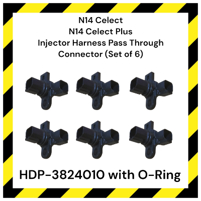 3824010 Set of 6 Pass Through Connector with O-Ring Replacement Kit to repair the N14 Celect or N14 Celect Plus Harnesses