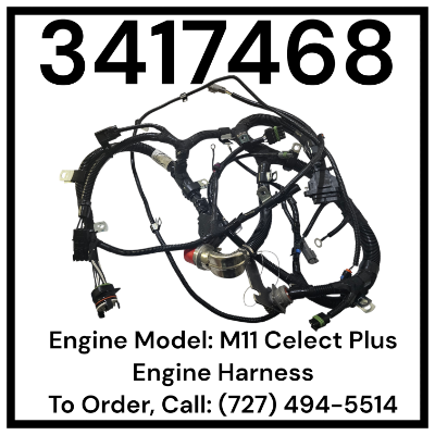 3417468 or 3417470 M11 Celect Plus Injector Harness and Sensor Harness Combined