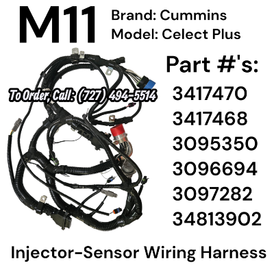 Brand: Cummins M11 Celect Plus Harness 3417470, 3417468